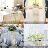 Metallic Gold Table Runner Sequin Glitter Thin Mesh Roll Tablecloth For Wedding Event Birthday Party Decoration Christmas Table