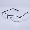Classic Business Reading Glasses For Men Alloy Frame Readers Eyewear Ultra Light Blue Light Blocking Lens Presbyopia Glasses+175