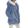 Cappotto invernale da donna tinta unita caldo peluche morbido taglie forti cappotto da signora abbigliamento invernale