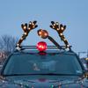 Car Reindeer Antler Set Christmas Decoration LED Luminous Antlers Ornaments LED Luminous Car Reindeer Antlers Christmas Decor