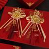 Dragon Phoenix Wedding Boutonniere & Bouquet Set for Groom and Bride - Elegant Full Set