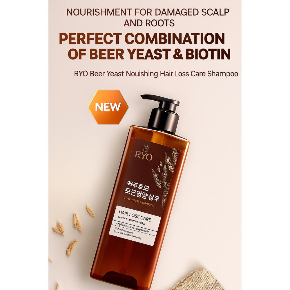 Ryo Beer Yeast Shampoo 600ml / 20.28 Fl. Oz.