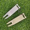 Ferramenta de reparo de divot de golfe de metal Garfo de divot de golfe verde portátil à prova de ferrugem Tamanho compacto Acessórios para ferramentas de divot de golfe portáteis
