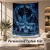 Tapestry Custom Name Text, Wall Hanging Tapestry Home Room DecorWorld of Warcraft