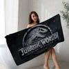 Dinosaur Cartoon Jurassic Park Microfiber Printed Beach Towel Mountain Climbing Yoga Beach Swimming Running Absorbent Soft Towel
