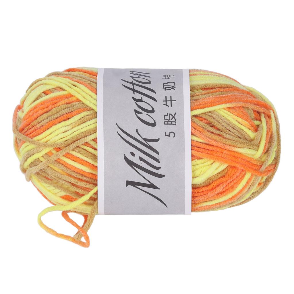 1 Stück 5 Fäden Häkelgarn Weich Bequem Atmungsaktiv Milchbaumwollgarn Häkeln Stricken Chunky