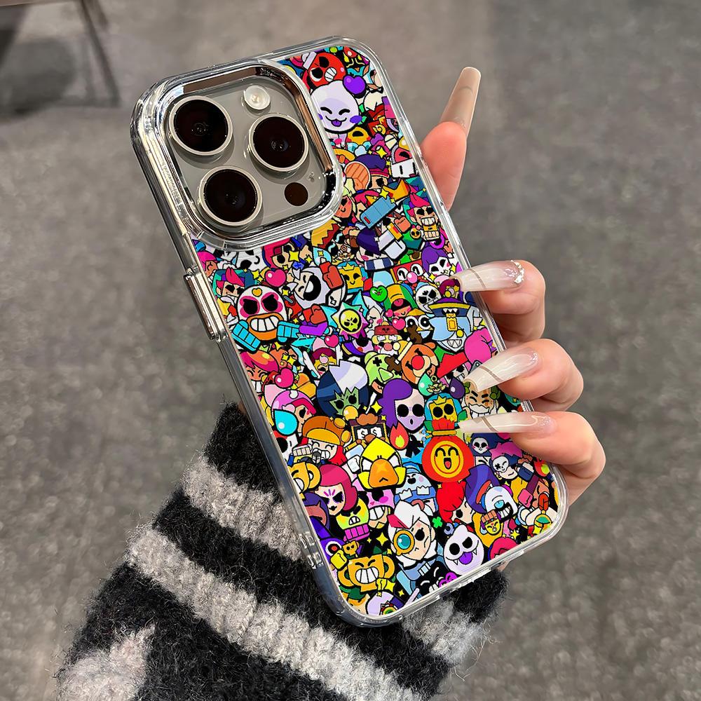 Cartoon Game B-Brawls Hot Phone Case For IPhone 17 16e 16 15 14 13 12 11 Mini Pro Max X XR XSMAX 8 7 Air Plus Transparent Cover