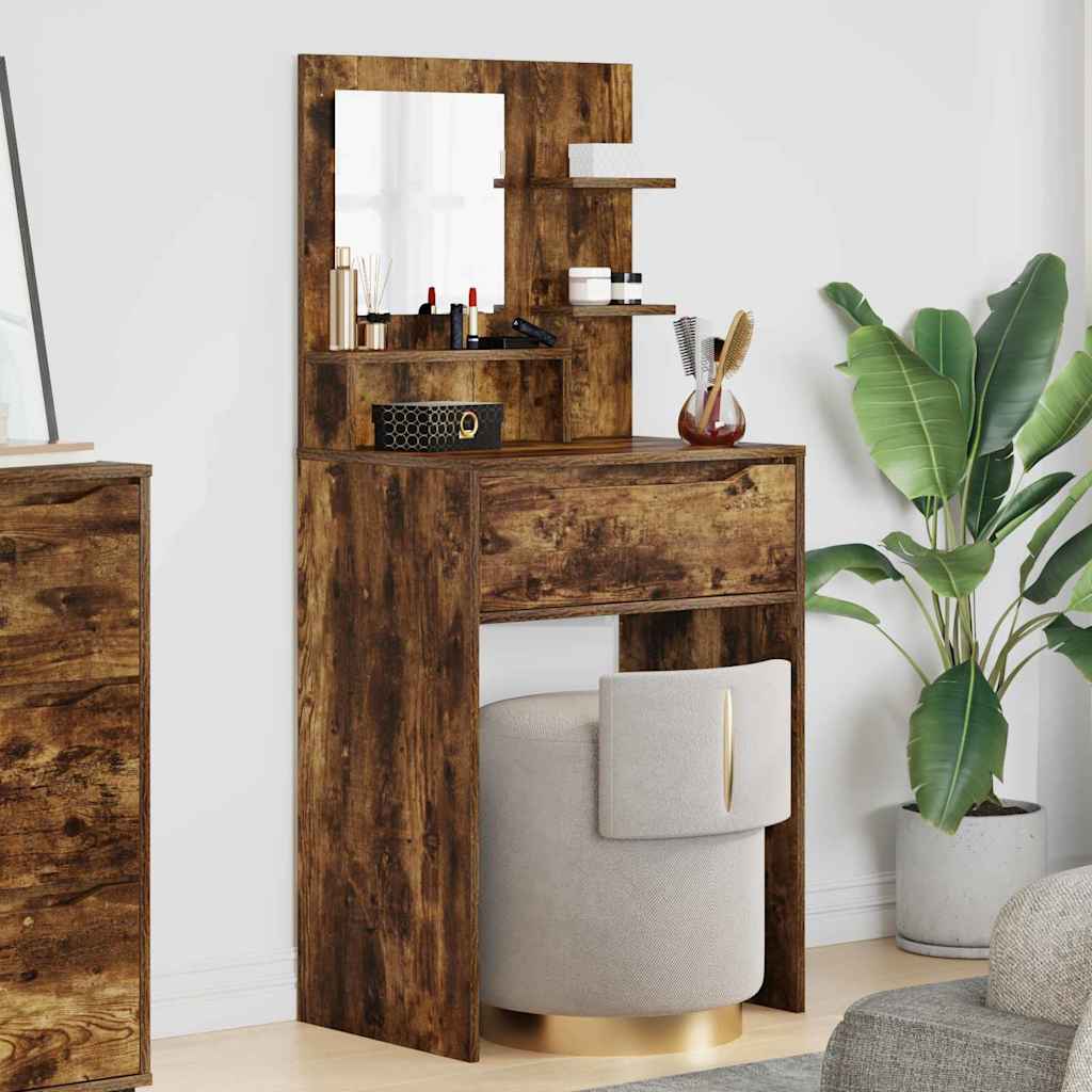 Bedroom Vanity Tables Smoked Oak 80 x 39.6 x 135 cm