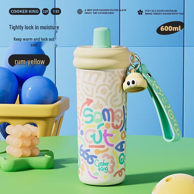 COOKER KING Neon 600ml Dual-Drink Insulated Tumbler