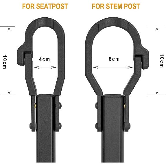 Bike Rack Cross Bar Adjustable Bicycle Top Tube Adapter for Low-Step Step-Through Bikes BMX Folding Bike Ladies and Kids Bikes