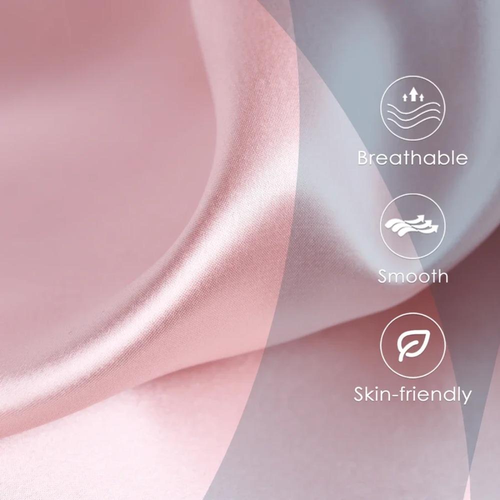 1PC JuwenSilk Silky Stain Pillowcase Silky Pillowcase Natural Silk Pillowcase Mulberry Silk Pillow Case Standard Queen