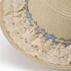 French Lolita Lace Straw Hat Women'S Summer Big Brim Shade Flat Top Top Hat Seaside Beach Shade