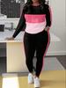 Fashion Autumn Women's Yoga Trousers Long-sleeved Top Casual Two-piece Set Versatile and Comfortable Two-piece Set
