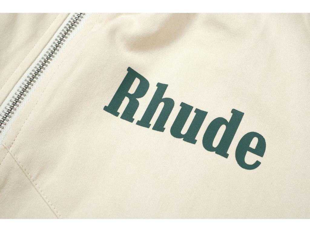 American High Street RH Retro Patchwork Coconut Tree Logo Zipper Jacket for Men & Women