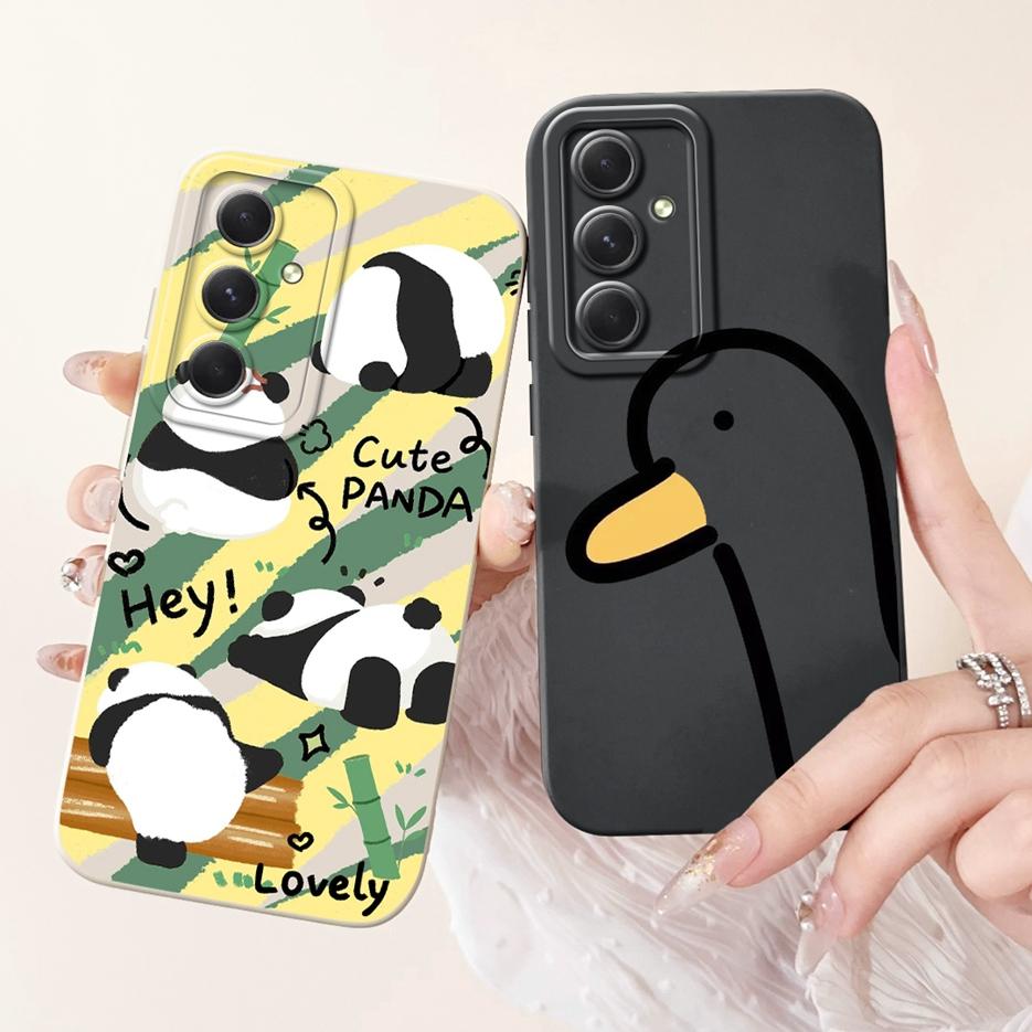 For Samsung Galaxy S23 FE Case S23 Plus Cute Panda Cartoon Cover Soft TPU Phone Case For Samsung S23 Ultra S 23 S23+ Fundas Capa