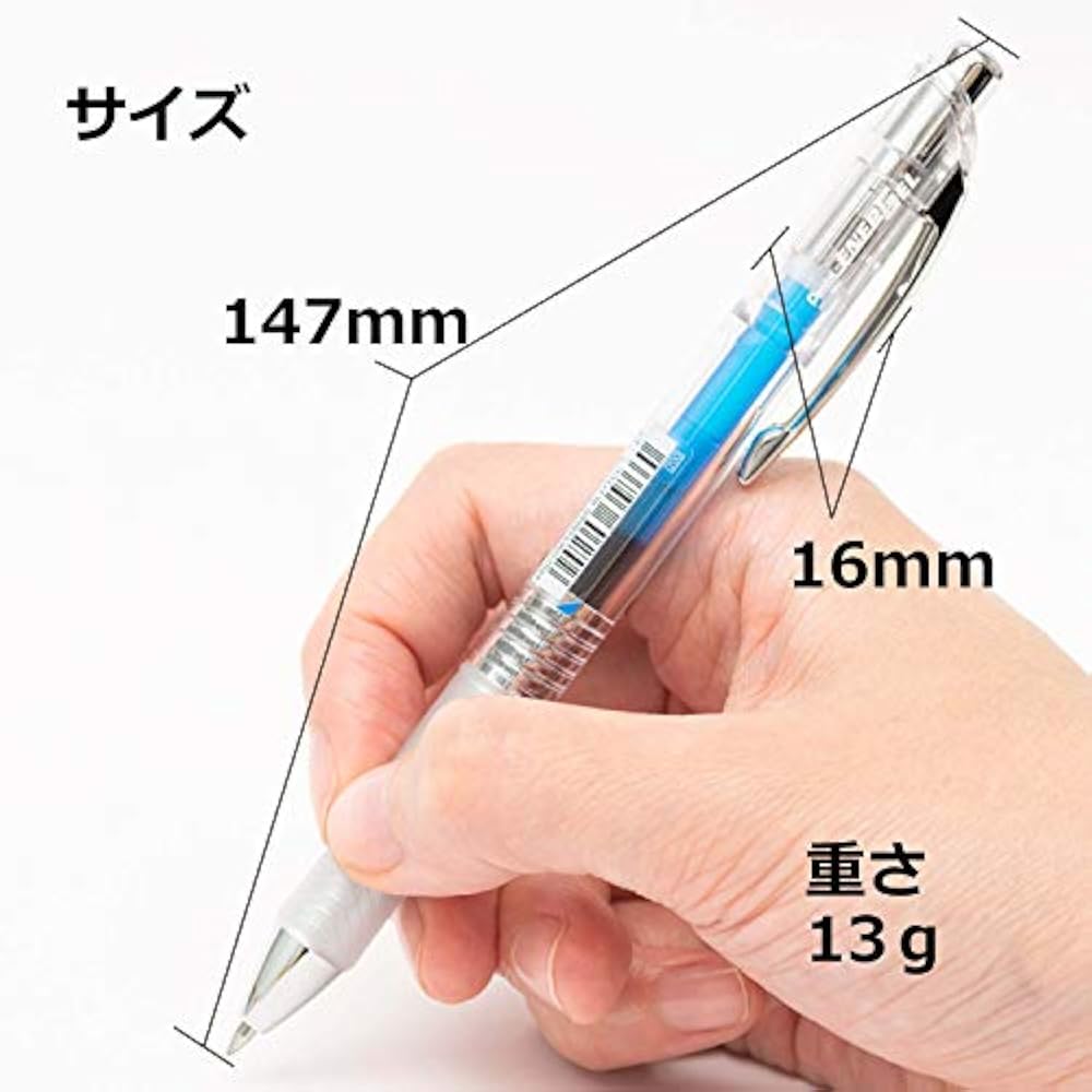 Pentel Ballpoint Pen Gel Ink Gel Infree 0.7 mm Clear Shaft BL77TL-C Blue 10