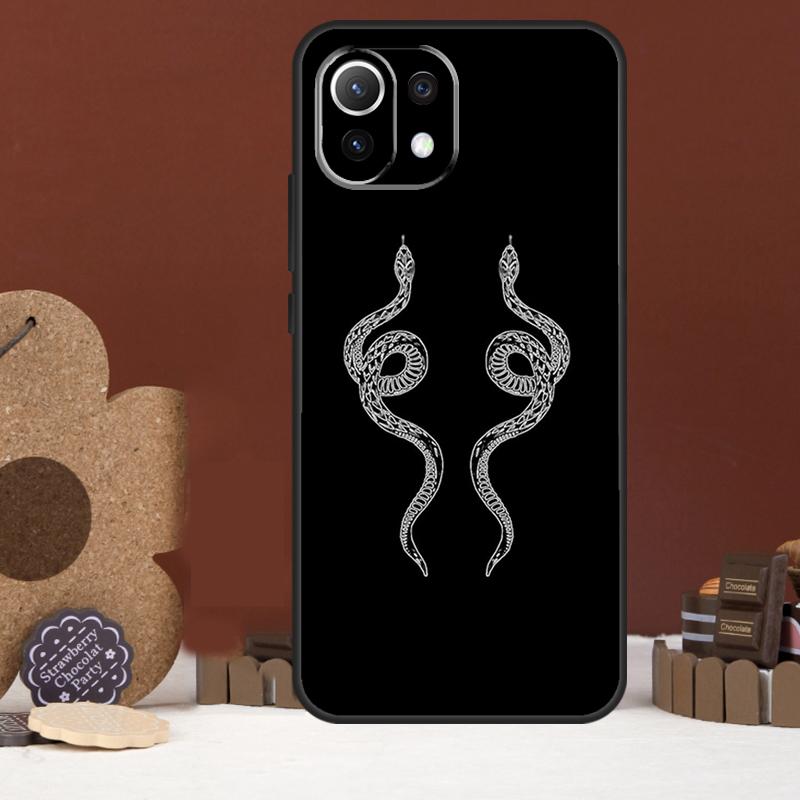 Snake Illustration Art Case For Xiaomi 15T 14T 13T 14 15 Ultra 17 Pro Max POCO F8 Ultra F5 F6 F7 X5 X6 X7 Pro Cover