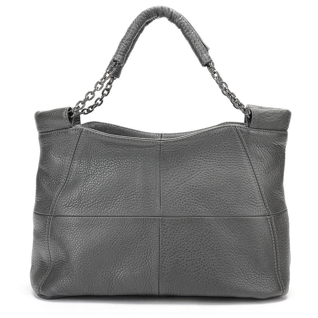 Ręcznie robiona damska torebka z prawdziwej skóry w stylu retro, na jedno ramię, crossbody, z górnej warstwy skóry bydlęcej, łańcuszek pod pachę, torebka o dużej pojemności