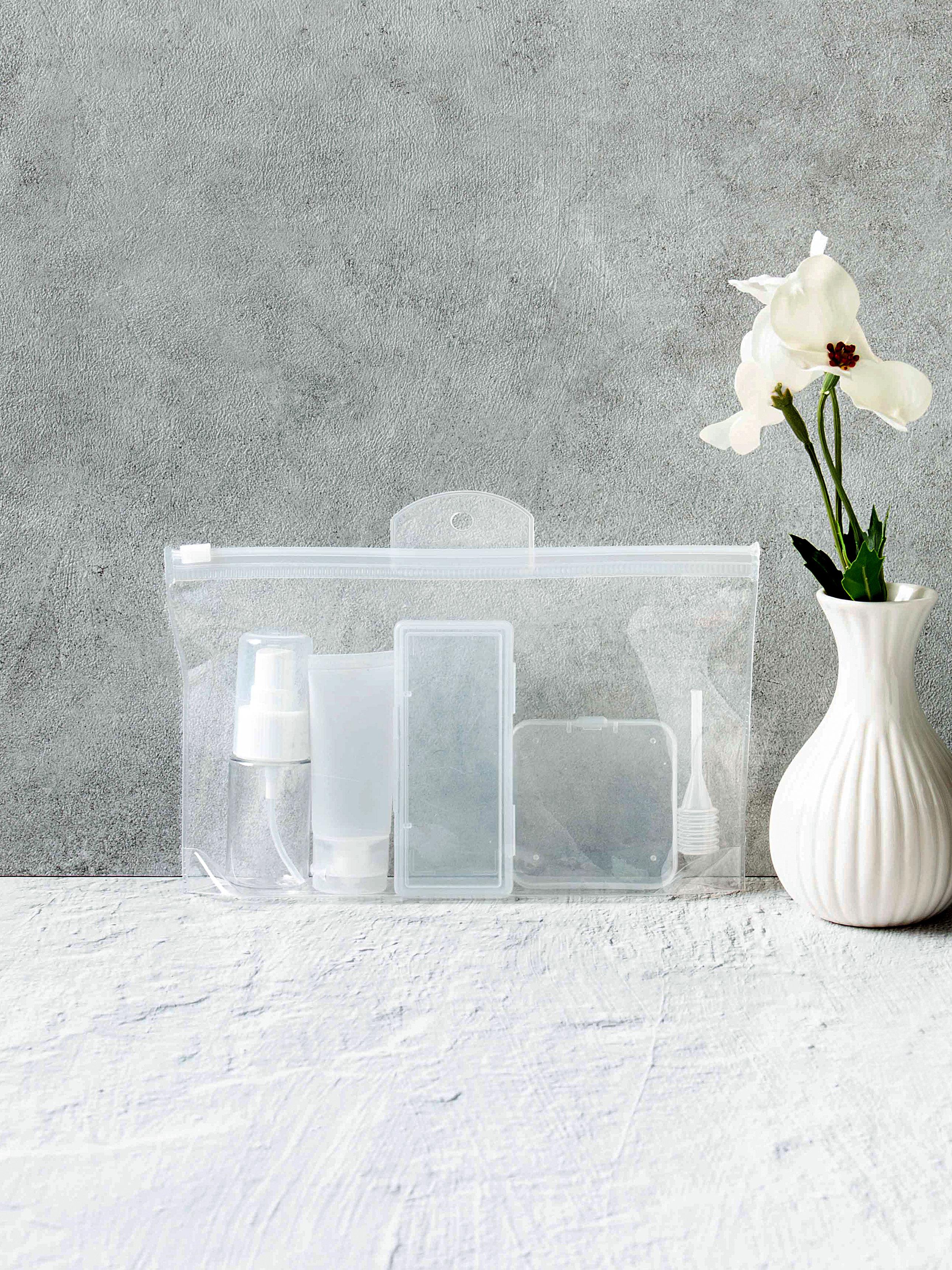 

Portable Travel Cosmetic Refill Bottle Set - 4 Pcs 1ea