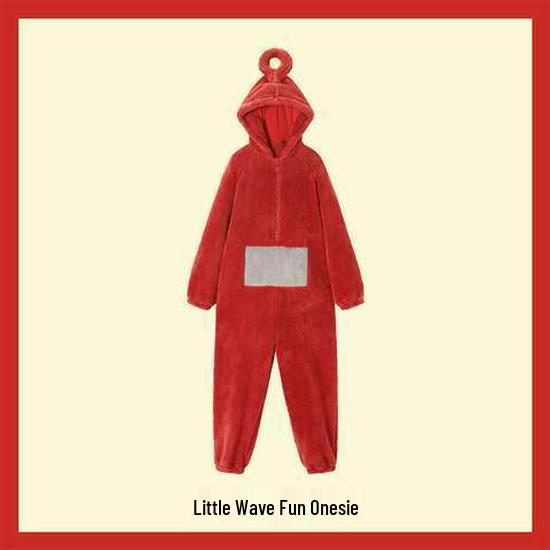 

Трендовая женская зимняя пижама-комбинезон из кораллового флиса «Телепузики» 2025 Small