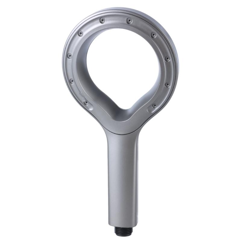 

Circular Spray Boosts Shower Head for Enhances Pressure Home Bathroom Rain Shower Mixer Powerful Showerhead for Bathroom темно серый