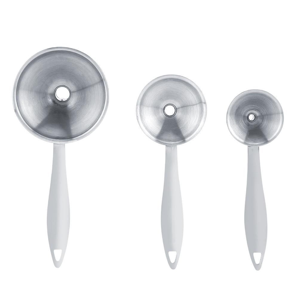 Kitchen Funnel Set Stainless Steel Large Funnel Medium Small Funnel
