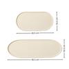 Anti Slip Seasoning Bottle Storage Tray Washable Soap Dispenser Tray Silicone Vanity Tray  Dessert