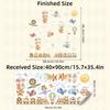 Children's Room Wall Stickers Cartoon Animals on Train Airplane Hot Air Balloon Wall Decals Baby Nursary Kindergarten Decoration
