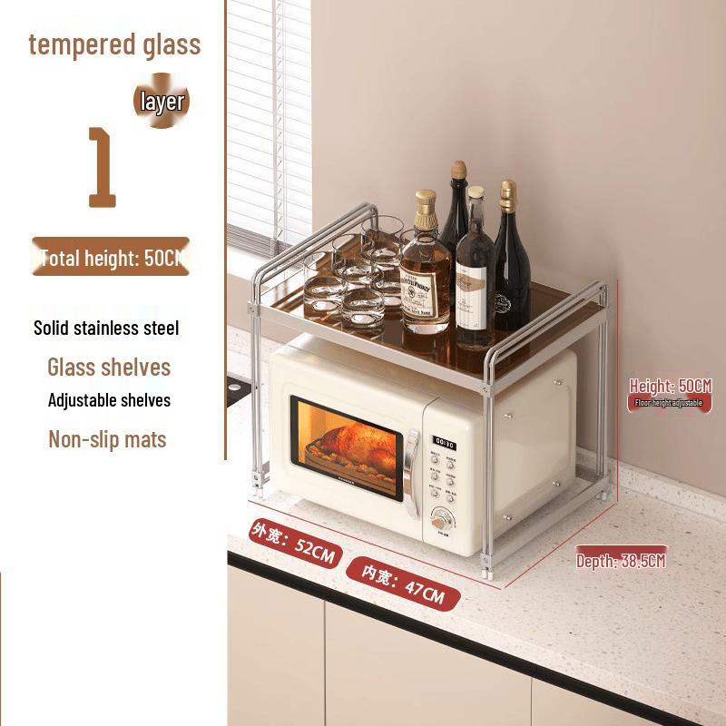 Yingtang Stainless Steel Tempered Glass Microwave Oven Rack