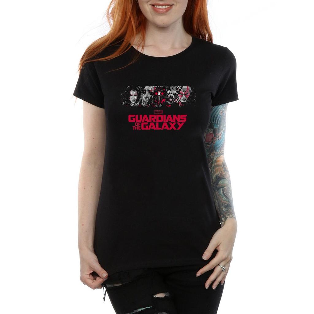 Marvel Womens/Ladies Guardians Of The Galaxy Team Logo Cotton T-Shirt