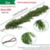Nofox Rattan Pine Needle Christmas Wreath Decoration