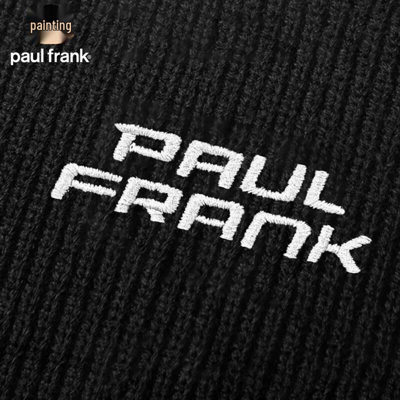paul frank Herren Strickpullover im Faux-Zweiteiler-Look