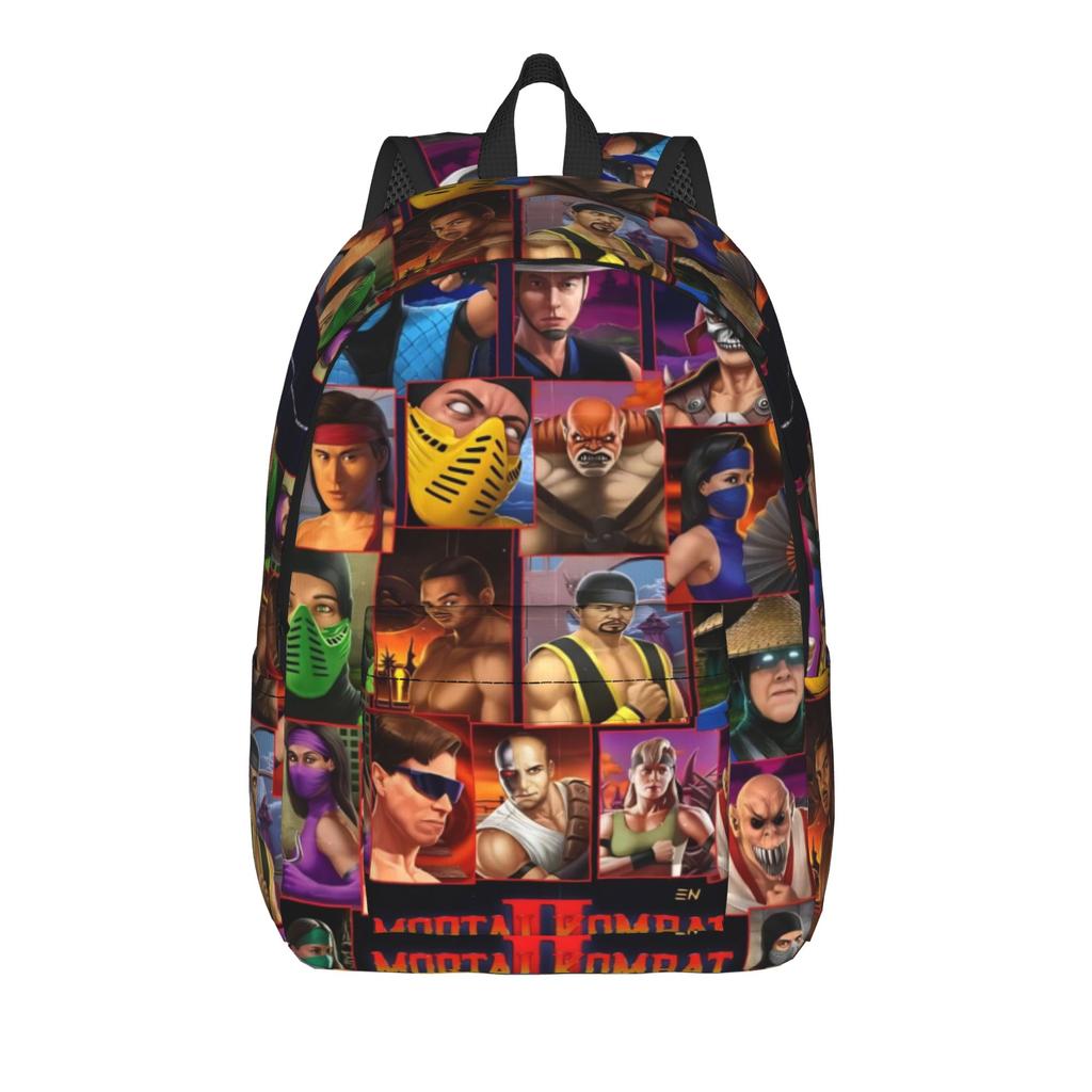 Mortal Kombat II Moive 2026 Cool Backpack Sports High School Hiking Travel Daypack for Men Women Laptop Computer Shoulder Bag