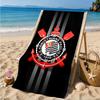 Sportverein Fußballwappen Bedrucktes Mikrofaser-Strandtuch, Weich und Saugfähig, Schnelltrocknend, Ideal für Sommerreisen, Strand-Essential, Schwimmbad
