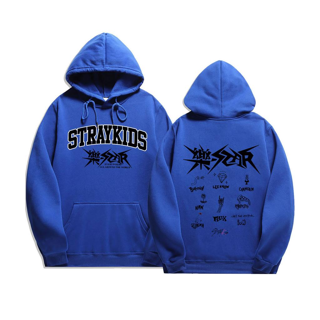 Straykids Men Hoodies Harajuku Sports Men's Sweater Printing Trend Fashion Hooded Sweater Youth Top