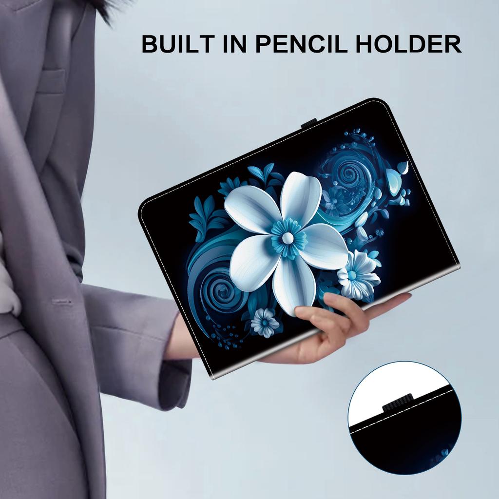 PU Leather Tablet Case for Realme Pad X- 11 Styles! Durable, with 2 Stand Slots, Pencil Holder & Card Slots, Flexible TPU Back Cover