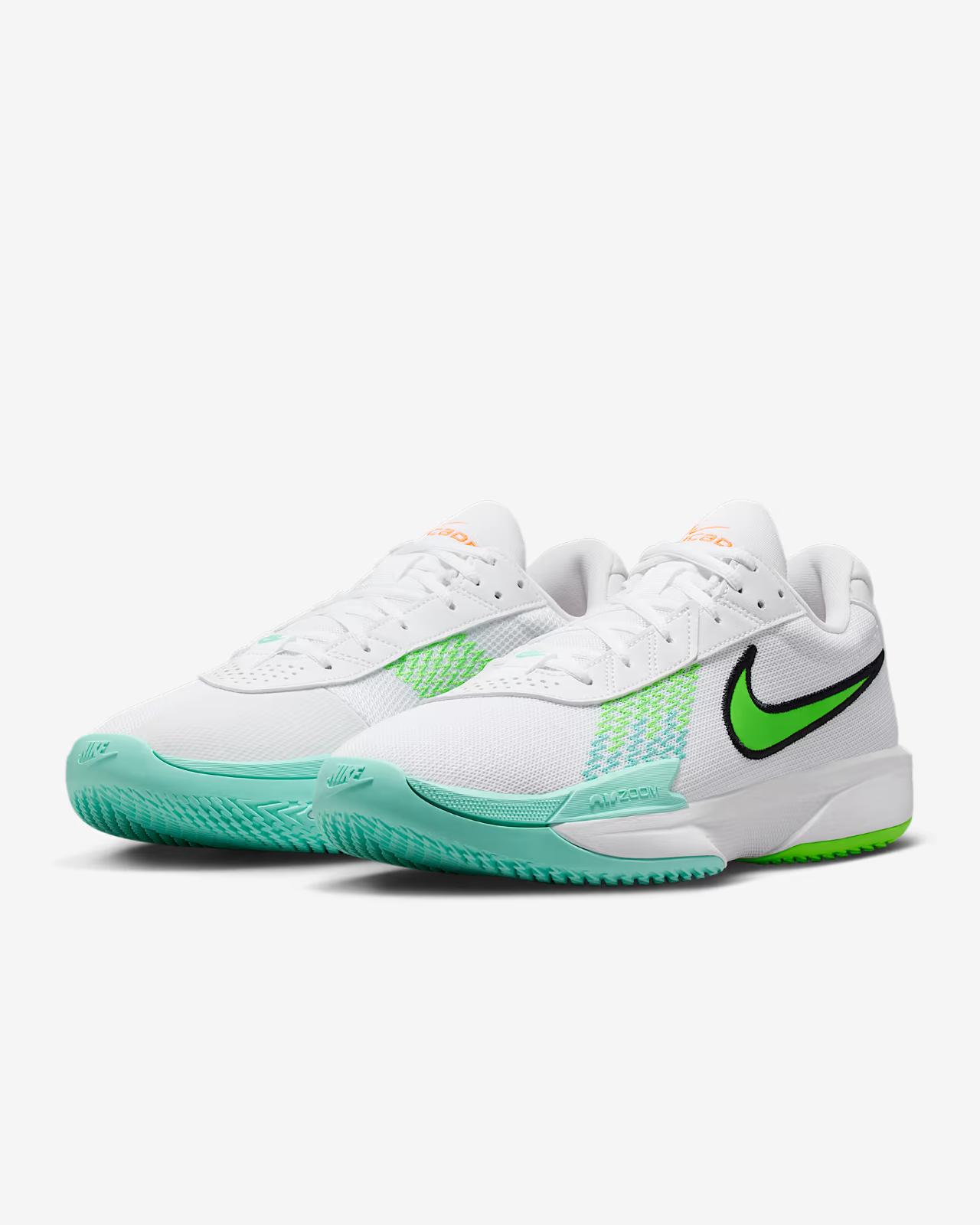 FB2598-107 Nike GT Cut Academy White Bleached Turquoise Black (Men s) 10