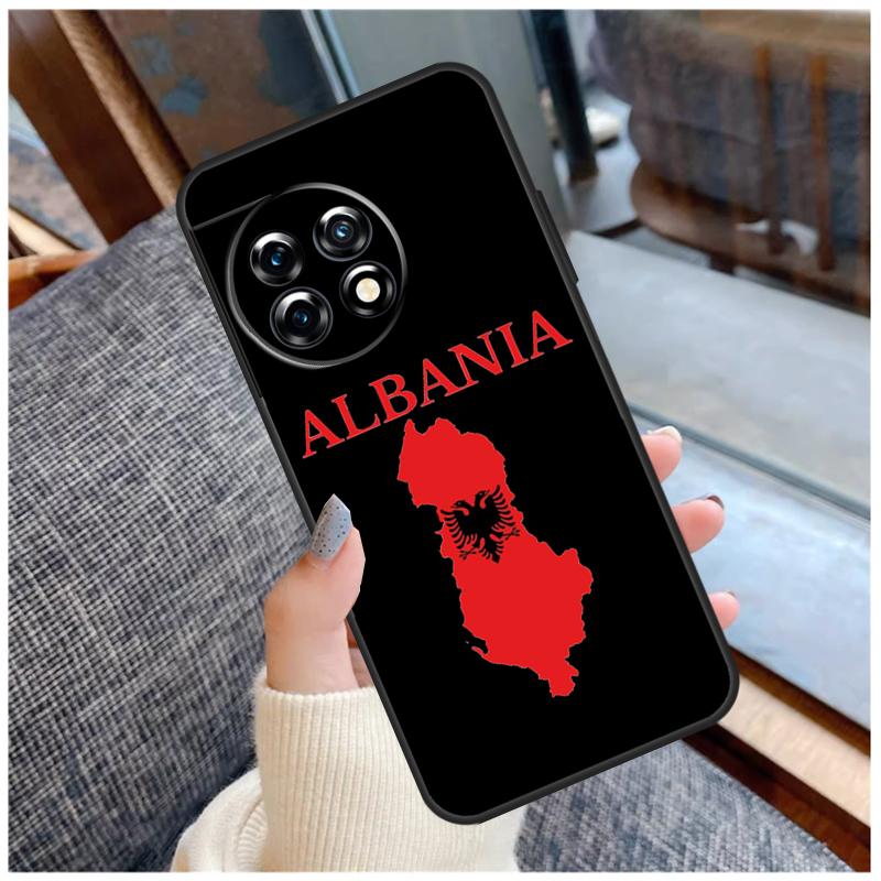 Albanian Flag Case For OnePlus 15 13 12 11 10 9 Pro 13R 13T 12R 10T 8T Nord CE 5 2 3 4 Lite N20 N30 Coque