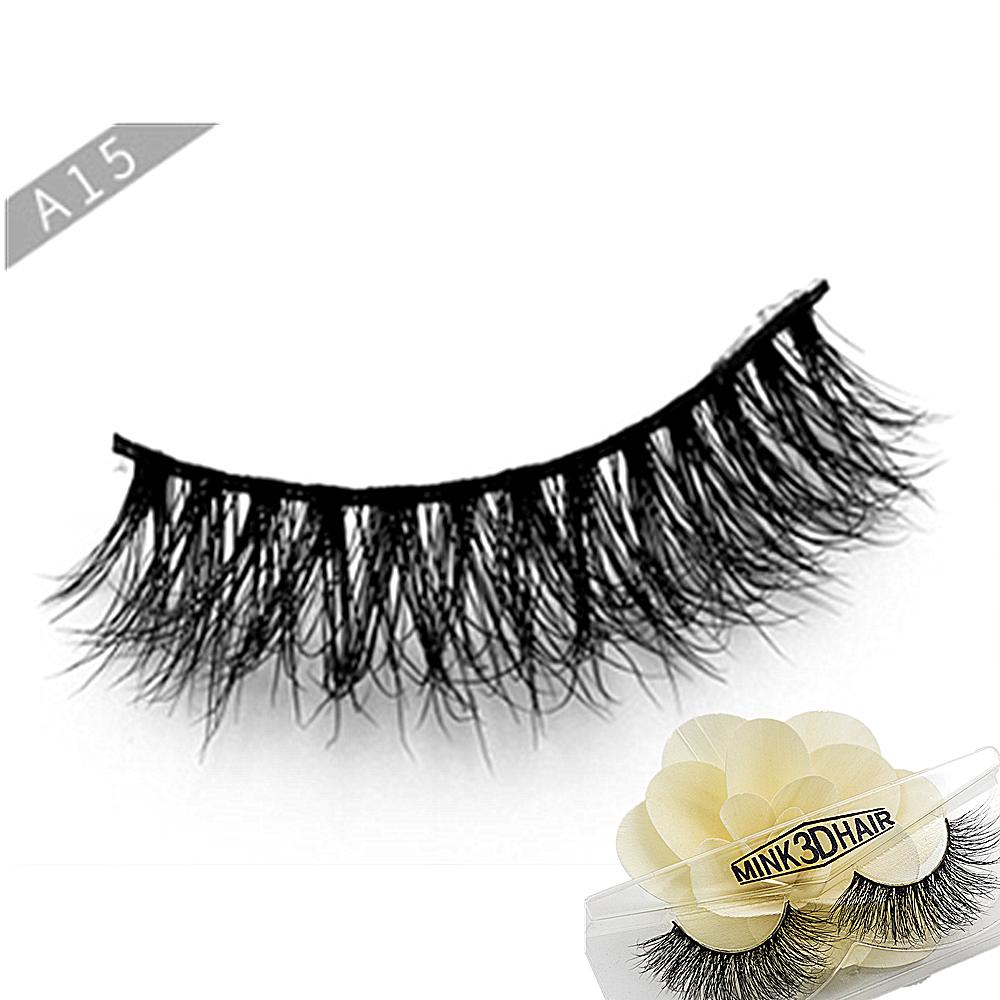 3D Mink Lashes Natural False Eyelashes Dramatic Volume Fake Lashes Makeup Eyelash Extension Silk Eyelashes