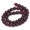 Perline di Granato Colorato da 4/6/8/10 mm per Collana, Braccialetto, Orecchini, Ciondolo Fai da Te, Perline Sfuse Rotonde, Vendita all'Ingrosso di Granati, Regali per le Feste