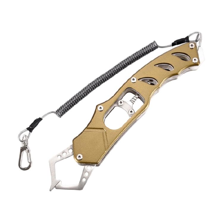 Portable Fish Control Clamps Fishing Pliers Nonslip Handle Metal Fishing Pliers Fishes Lip Gripper Control Tool