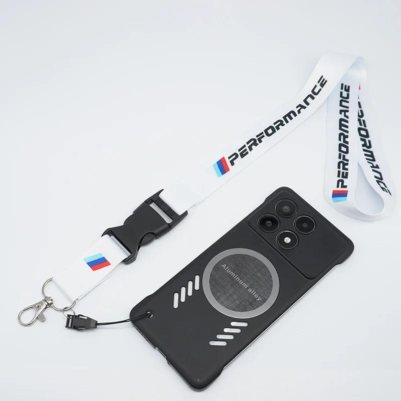 Car Sticker Hot 2025 Lanyard Nylon Car Emblem Keychain Work Card ID Cell Phone Keyring for BMW m Performance e90 e60 e46 Car-Sty