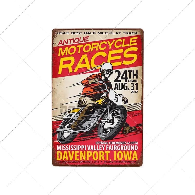 

TT Isle Of Man Metal Poster Retro Vintage Tin Signs Motorcycle Races Plaque Wall Plate Pub Bar Garage Home Decor 20x30cm 20x30cm