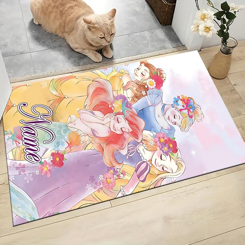 Custom Name Tinkerbell's Magical Night Carpet Rug Customizable Soft Washable Anti-Slip Home Living Room Sofa Mats Personalized Rug. 0909356