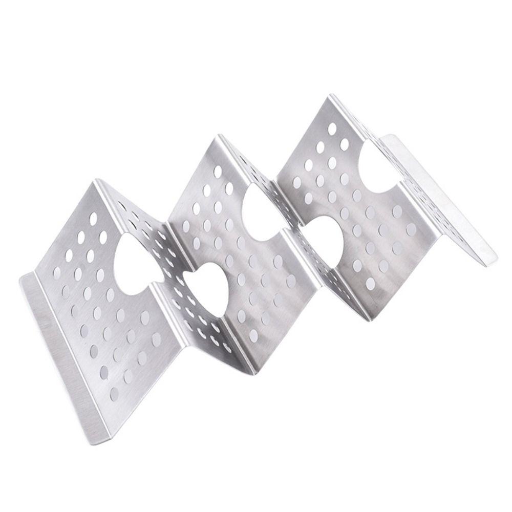 Wave Shaped with Easy-Access Handle Taco Holder Kitchen Tools Tray Plate Taco Shell Stand