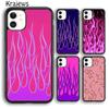 Fashion Flame Pattern Phone Case Cover For iPhone 17 Air 16 15 14 Plus 12 13 Pro Max Coque Shell Fundas