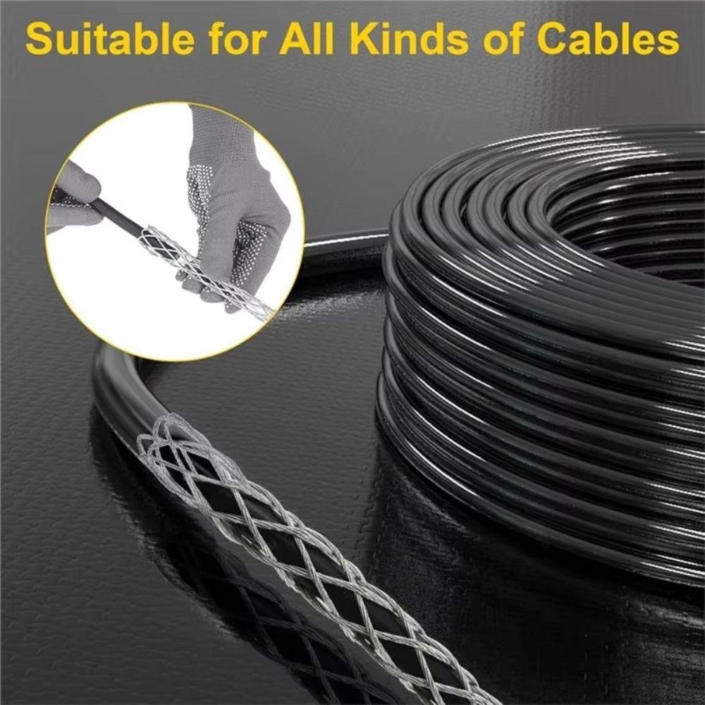 Galvanized Metal Cable Pulling Socks Steel Mesh Mesh Puller Grips Cable Puller Accessories Parts