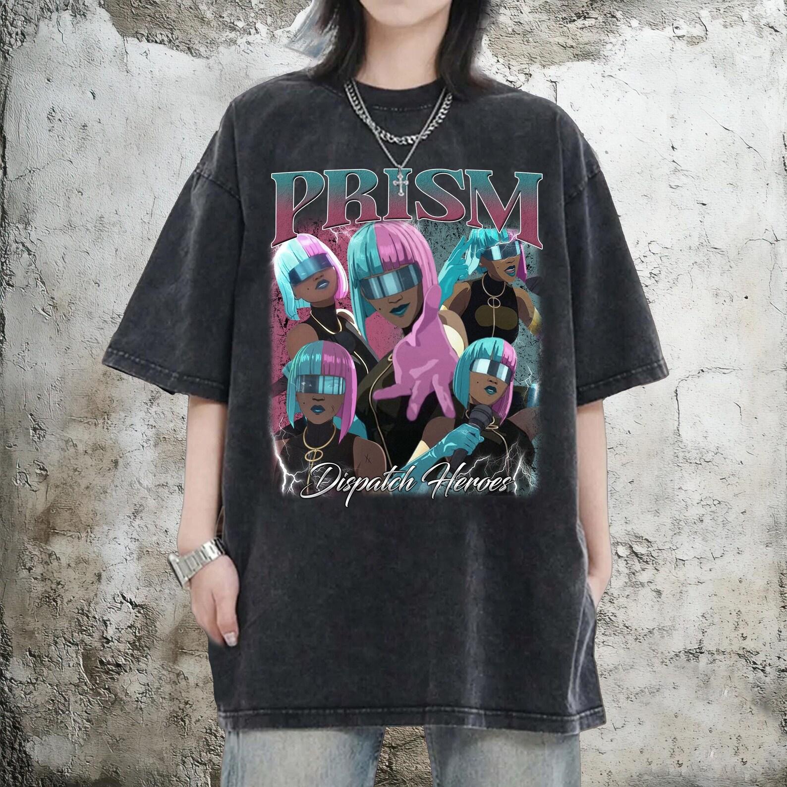 Vintage 90s Graphic Style Prism Shirt, Kpop Gamer Graphic Tee S