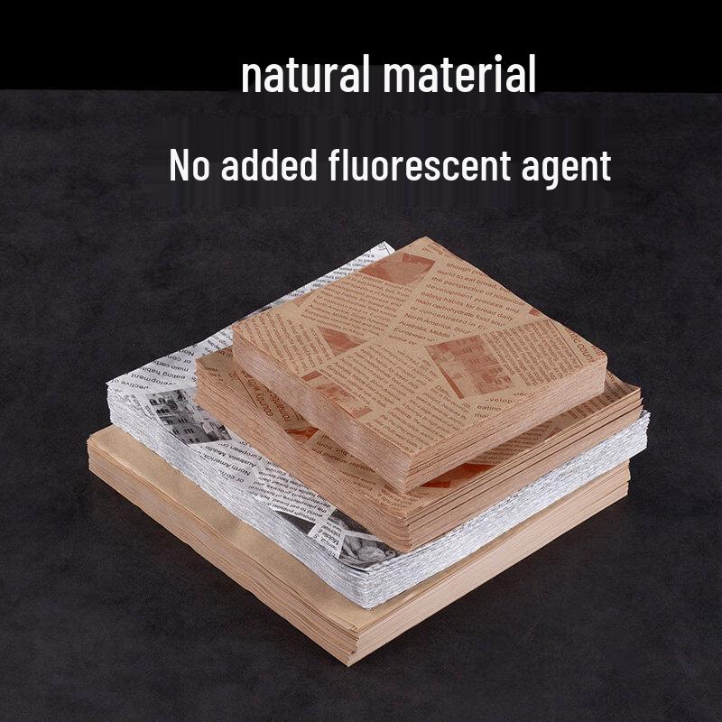 ZISIZ English Oil-Proof BBQ Paper Mat