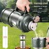 316 Stainless Steel Large Capacity Outdoor Thermos Cup with Handle - Double Layer Travel Sports Water Bottle